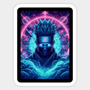 Kakashi neon fantasy Sticker